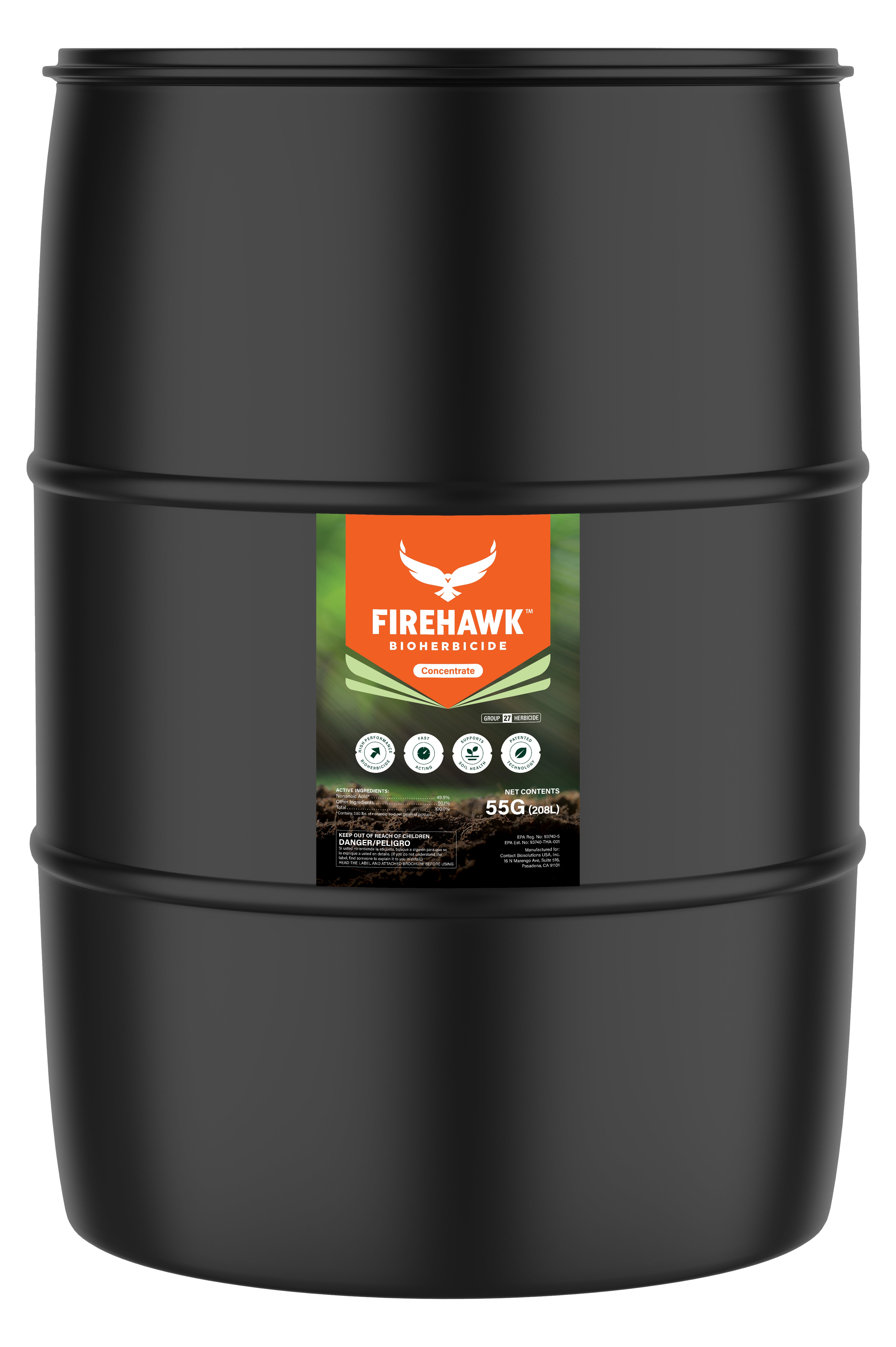 black hawk herbicide FireHawk Bioherbicide Concentrate-55G