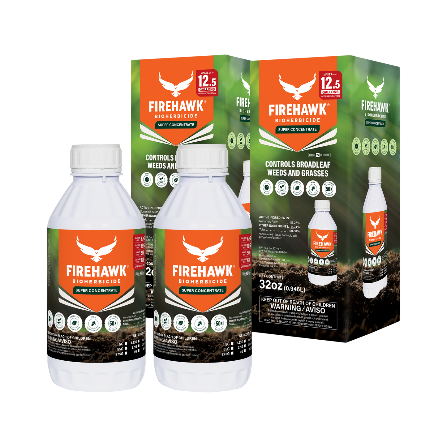 FireHawk® Bioherbicide 32oz Super Concentrate 2-Pack