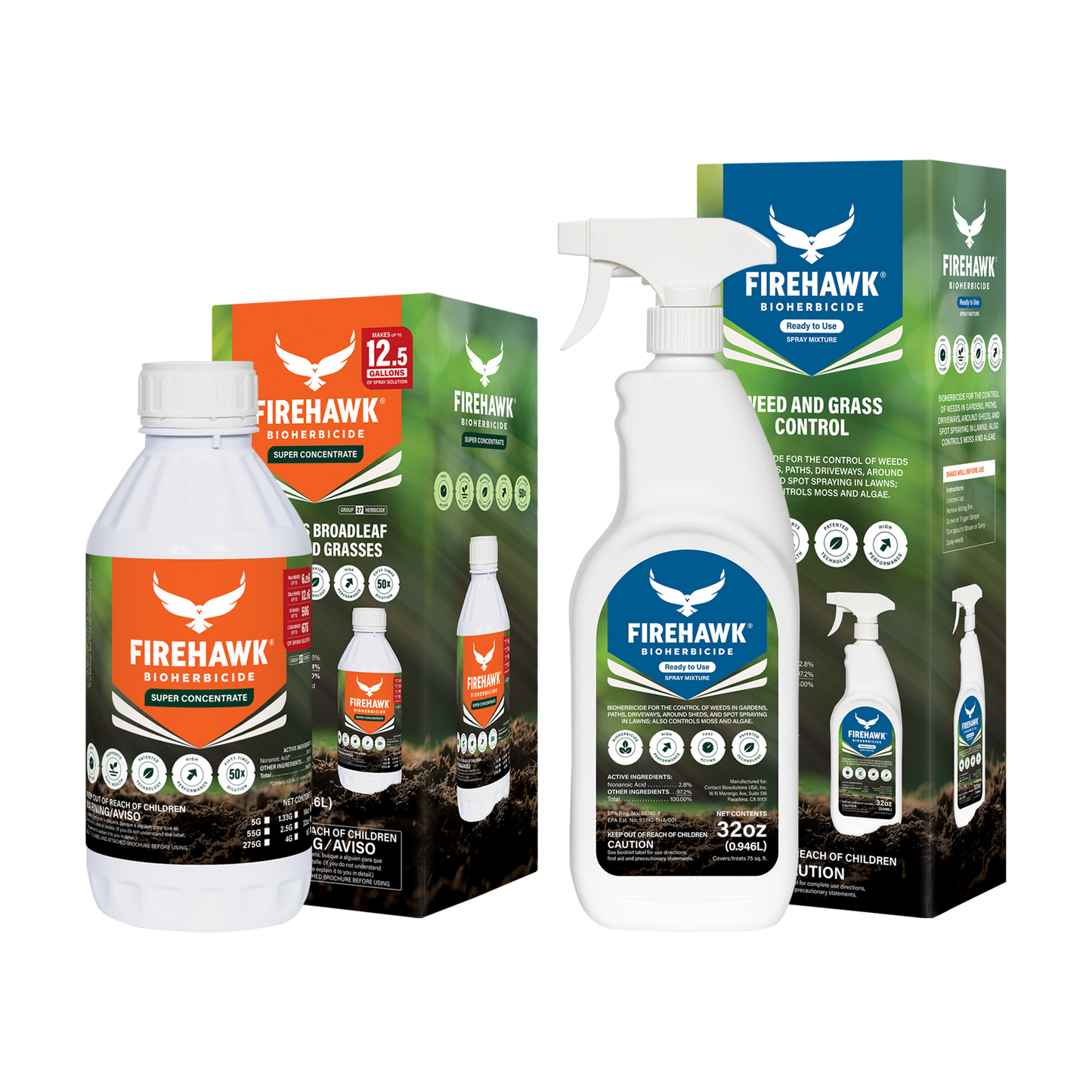 FireHawk® Bioherbicide Ready-To-Use + Super Concentrate Combo