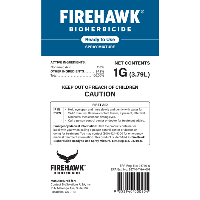 FireHawk Bioherbicide Ready to Use-1G (Refill)