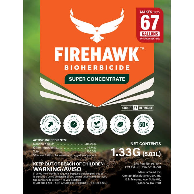 FireHawk Bioherbicide Super Concentrate-1.33G